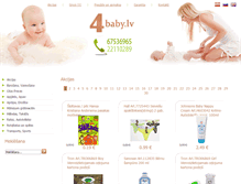 Tablet Screenshot of 4baby.lv